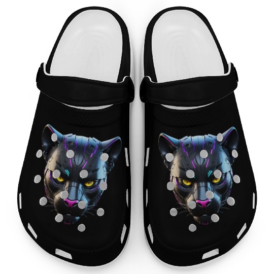 Robot Black Panther Clogs