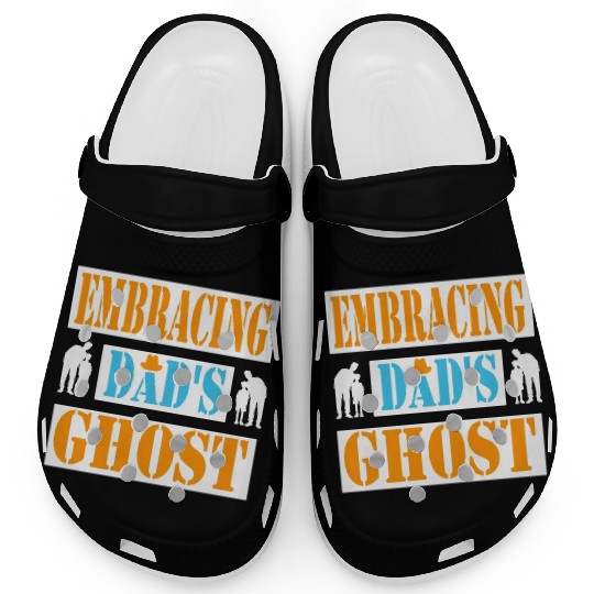 Typography Clogs design Embracing Dad s Ghost