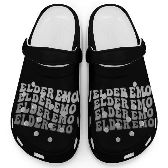 Elder EMO Multi Word Groovy Style Clogs