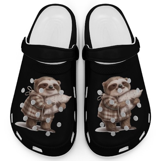 Sloth in Robes: Relaxation Mode On Clogs