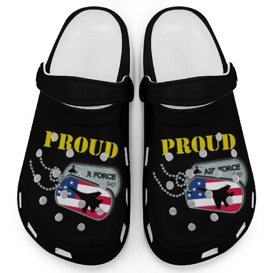 Proud Air Force Dad Clogs