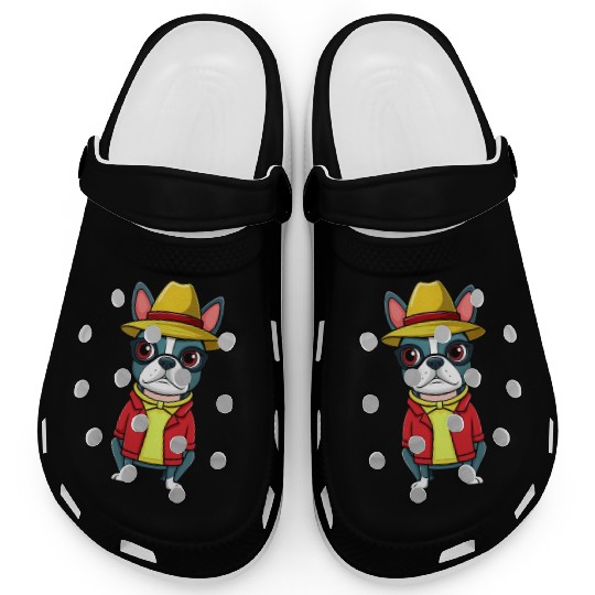 Boston Terrier Mom Stickerscar Smooshfaceunited Clogs