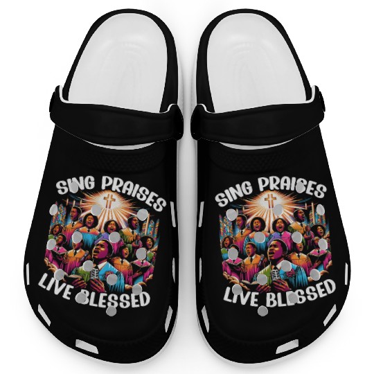 Gospel Music Religious Bible Scripture Christian Clogs