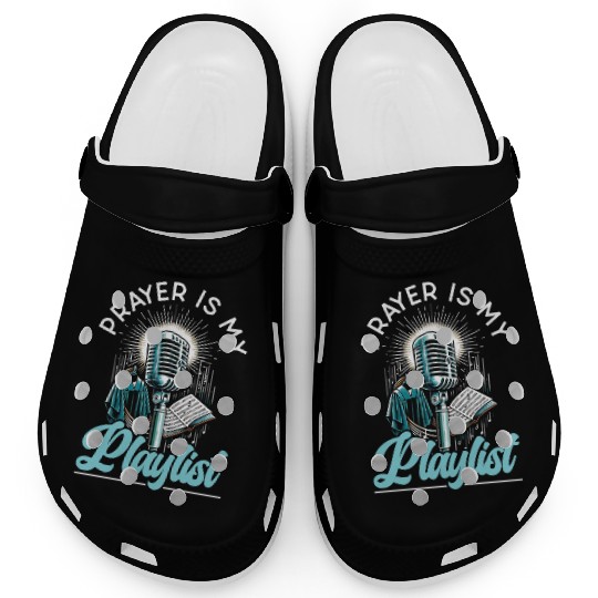 Gospel Music Religious Bible Scripture Christian Clogs
