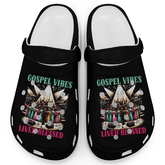 Gospel Music Religious Bible Scripture Christian Clogs
