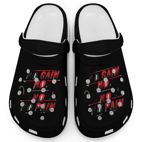 No Pain No Gain Clogs