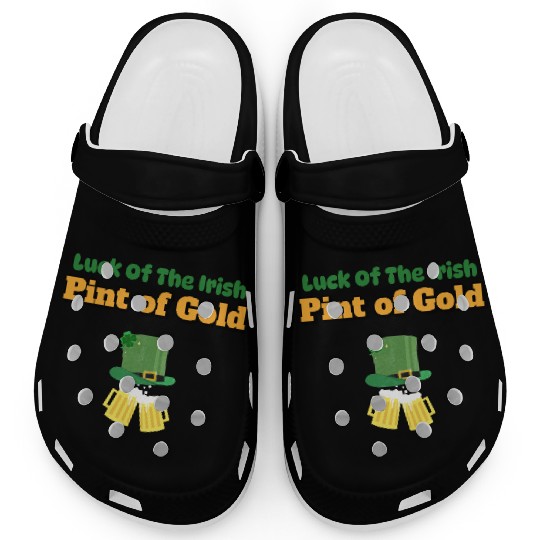 luck of the irish pint of gold Clogs