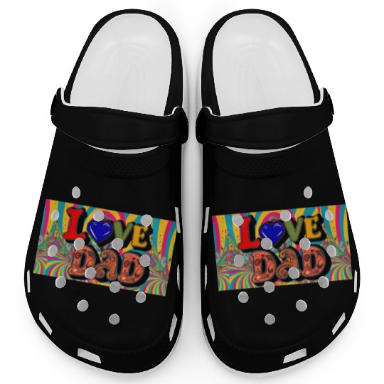 Love Dad Sticker Clogs