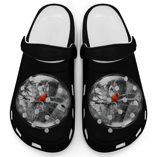 Life in a Bubble Collection -Contrasting Cardinal Clogs
