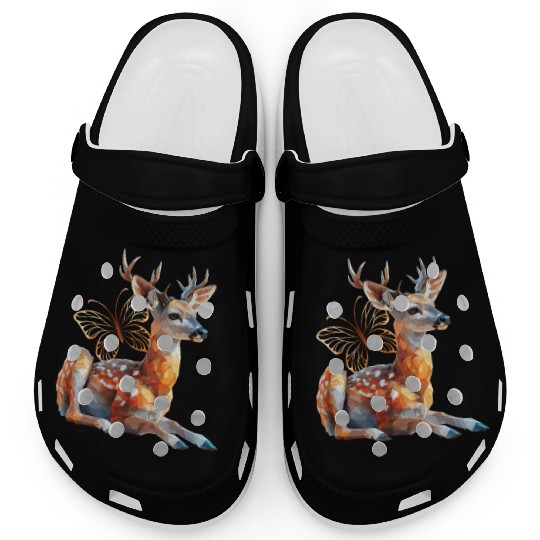 Deer Butterfly Clogs