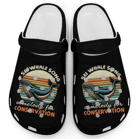 Endangered Species Sei Whale Animal Rights Clogs