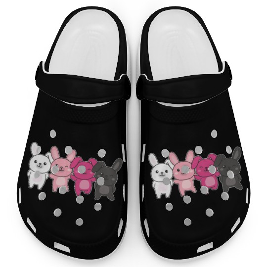 Transfem Flag Pride Lgbtq Bunny Clogs