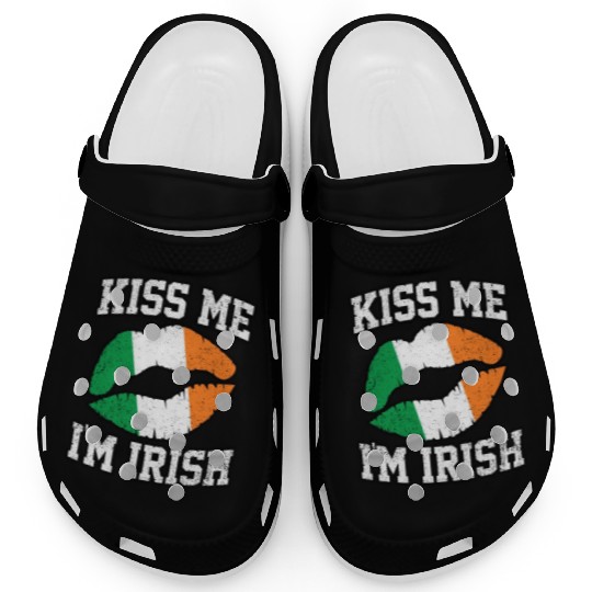 KISS ME IM IRISH ST PATRICKS DAY Clogs