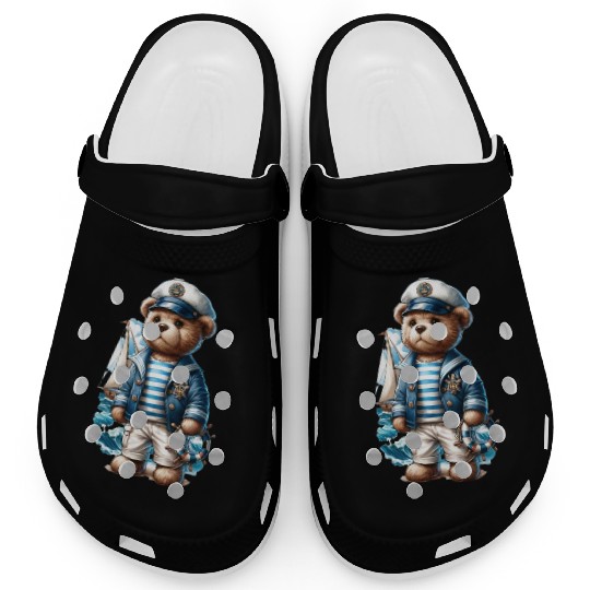 Adventurous Teddy Bear Sailing Clogs