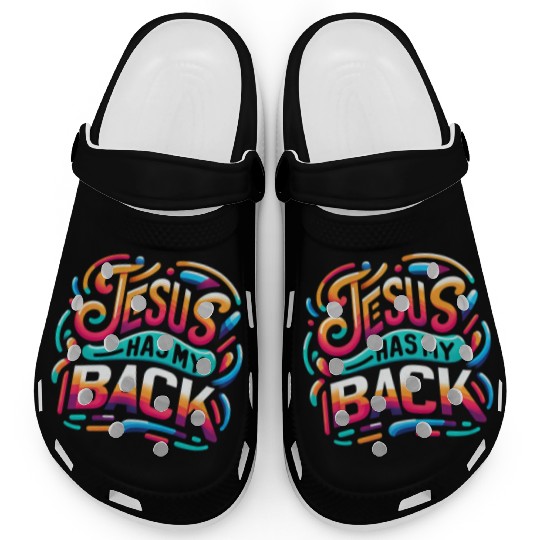 Jesus Has My Back 24 Clogs