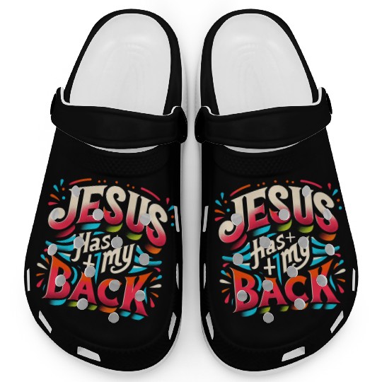 Jesus Has My Back 22 Clogs