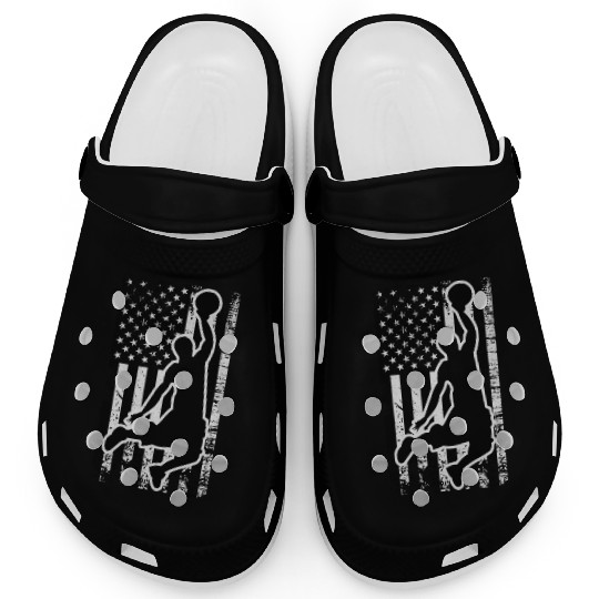 US Flag Basketball Clogs