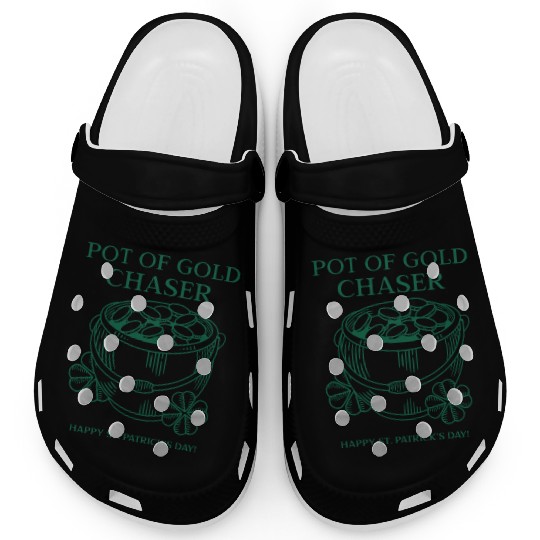 Pot of Gold Chaser Happy St. Patrick's Day! Clogs