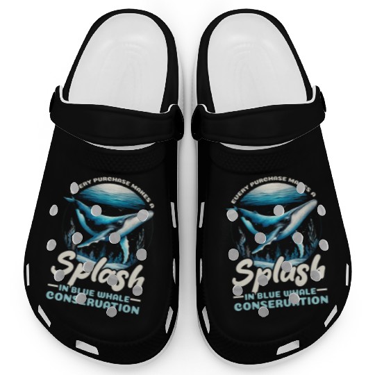 Endangered Species Blue Whale Animal Rights Clogs