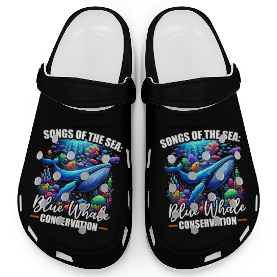 Endangered Species Blue Whale Animal Rights Clogs