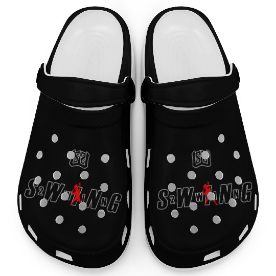 SWING Tennis Player #2 White/Red Clogs