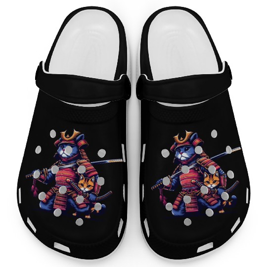 Light Samurai Cat Clogs