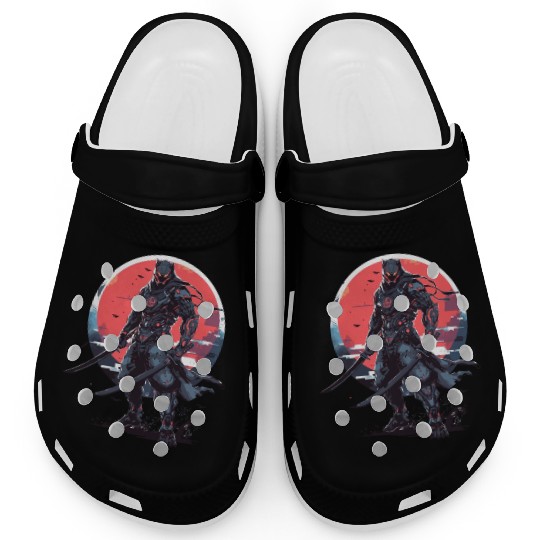 Anime Panther -Krieger Samurai Katana Clogs