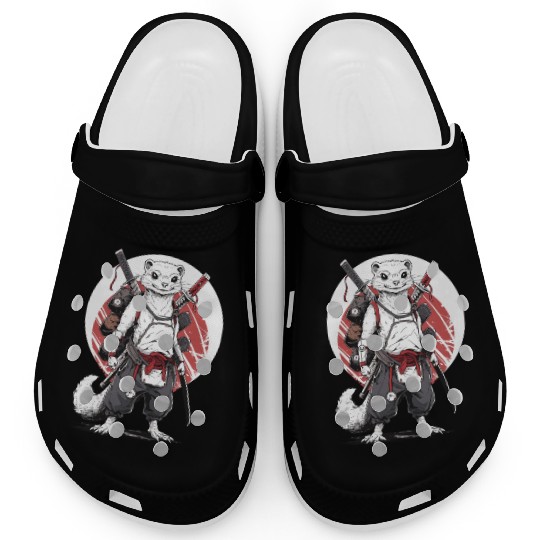 Ninja Samurai Anime Ferret Manga Warrior Clogs