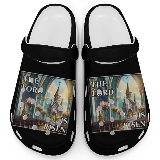 Happy Easter Sunday in Church Clogs