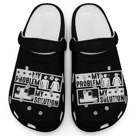Harvester Lover My Problem My Pictogram Mom Dad Clogs
