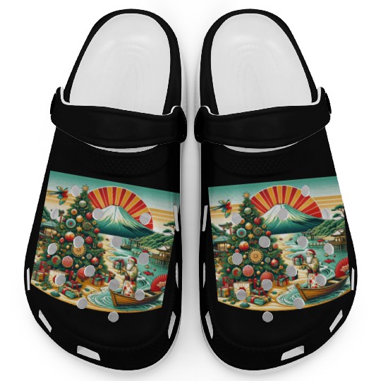 Japanese Style Christmas in July Clogs