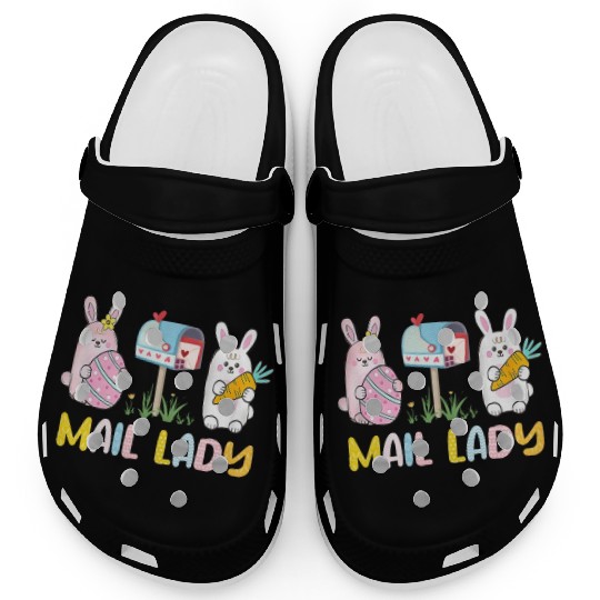 Mail Lady Easter Postal Worker Mail Carrier Clogs