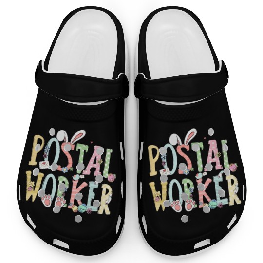 Easter Postal Worker Bunny Egg Postal Worker Life Clogs
