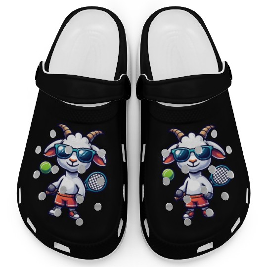 Goat Tennis Player Court Match Design Clogs