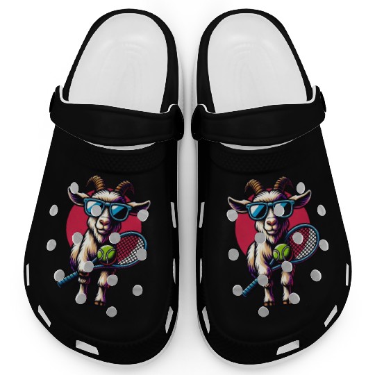 Goat Tennis Player Court Match Design Clogs