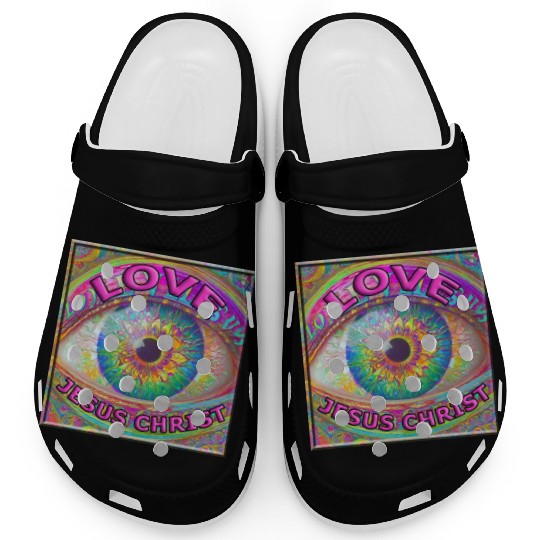 Eye (I) Love JESUS CHRIST Clogs