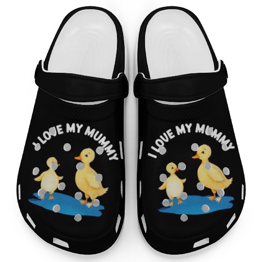 Cute Duck And Duckling Mother's Day For Kids And Clogs