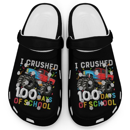 100 Days of School Monster Truck Back To School Clogs