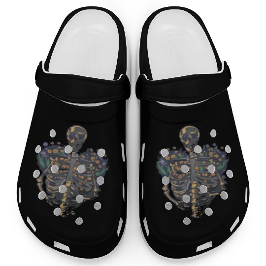 Skeleton with Heart | Love Beyond Life Clogs