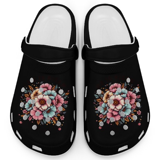 He is Risen Floral Easter Christian Duo Clogs