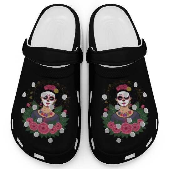 Frida Kahlo Day of the Dead Clogs