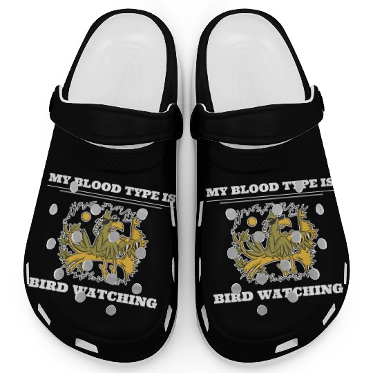 My Blood Type Is Bird Watching Bird Rehabilitator Clogs