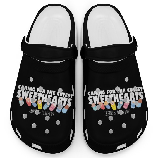 Caring For Cutest Sweethearts Postpartum Nurse Clogs