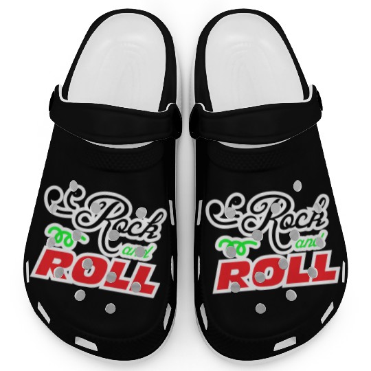 Rock and Roll design for music lovers Clogs