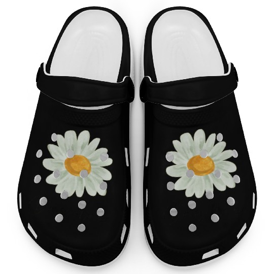Aesthetic Spring Daisy Flower Clogs