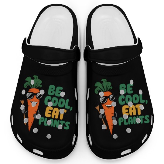 Cool Carrot In Sunglasses Clogs