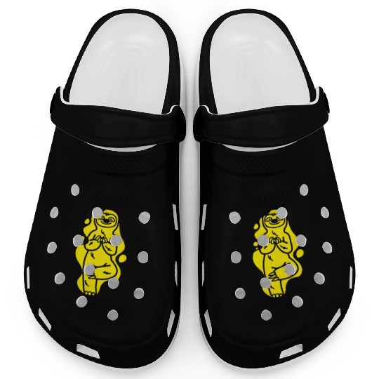 keep calm and namaste Clogs