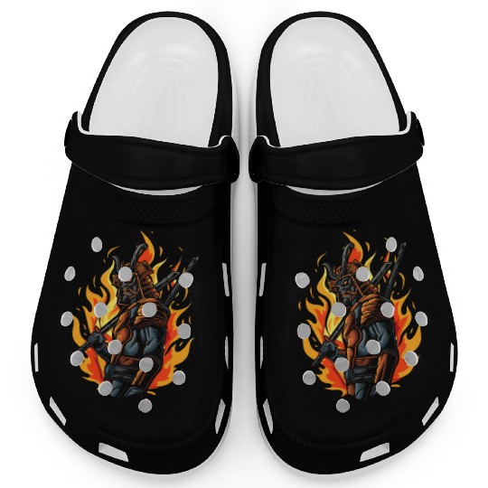 Japanese Samurai Clogs