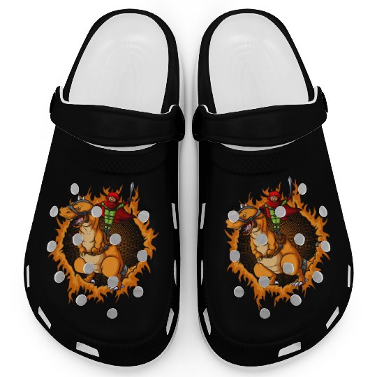 The Assassin With Tyrannosaurus Rex Clogs