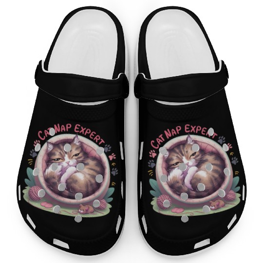 Cat Nap Expert - Funny Cat Outfit! Clogs